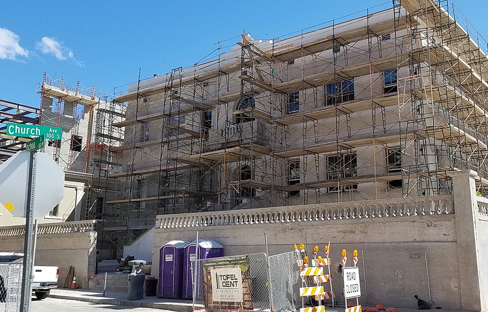 The Marist on Cathedral Square Rehab - March 2018 progress | Tofel Dent Construction